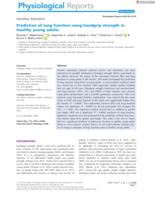 Prediction of lung function using handgrip strength in healthy young adults