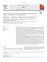 Long-term opioid use in operatively managed orthopaedic patients with fracture-related infections: A data linkage study