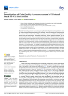 Investigation of Data Quality Assurance across IoT Protocol Stack for V2I Interactions