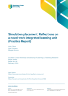 Simulation placement: Reflections on a novel work integrated learning unit (Practice Report)