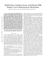 MedExChain: Enabling Secure and Efffcient PHR Sharing Across Heterogeneous Blockchains