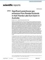 Significant greenhouse gas emissions from flooded drylands in Kati Thanda Lake Eyre basin in Australia