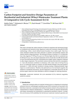 Carbon Footprint and Sensitive Design Parameters of Residential and Industrial (Whey) Wastewater Treatment Plants: A Comparative Life Cycle Assessment (LCA)