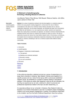 A Sidetrack to Autoethnography. Enriching a Reading Research Collective