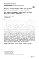Motorways, drought and wildfire: do they shape trajectories of arboreal mammal populations in eastern Australia?