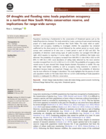 Of droughts and flooding rains: koala population occupancy in a north-east New South Wales conservation reserve, and implications for range-wide surveys