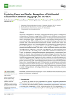 Exploring Parent and Teacher Perceptions of Multimodal Educational Games for Engaging Girls in STEM