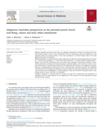 Indigenous Australian perspectives on the perinatal period: Social wellbeing, culture and early infant attachments