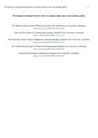 Developing a Teaching Presence rubric to evaluate online course and teaching quality