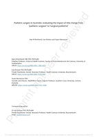 Podiatric surgery in Australia: evaluating the impact of title change from 'podiatric surgeon' to 'surgical podiatrist'