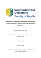 Monitoring of Melanocytic Skin Lesions Incorporating Artificial Intelligence to Detect Melanoma in Outdoor Enthusiasts