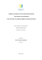 Antimony Retention by Iron (oxyhydr)oxide Minerals: From Atomic-Scale Mechanisms to the Selectivity of Commonly-Applied Extraction Procedures