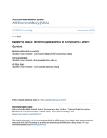 Exploring Digital Technology Readiness in ComplianceCentric Context: Research-in-progress