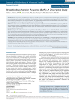Breastfeeding Aversion Response (BAR): A Descriptive Study