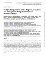 Best practice guidelines for the diagnosis, evaluation, and management of cognitive disorders in Parkinson's disease
