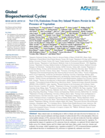 Net CO2 Emissions From Dry Inland Waters Persist in the Presence of Vegetation