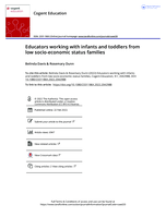 Educators working with infants and toddlers from low socio-economic status families
