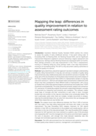 Mapping the leap: differences in quality improvement in relation to assessment rating outcomes