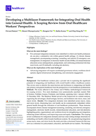 Developing a Multilayer Framework for Integrating Oral Health into General Health: A Scoping Review from Oral Healthcare Workers’ Perspectives