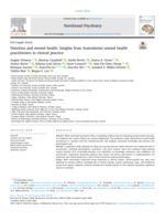 Nutrition and mental health: Insights from Australasian mental health practitioners in clinical practice