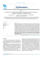 Timely access to skilled physiotherapy during prostate cancer treatment is valued but inequitable: a qualitative study