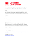 Pathways to mental wellbeing: A systematic analysis of the non- government community mental health sector in Queensland