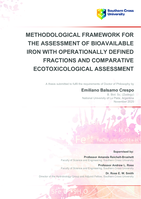 Methodological Framework for the Assessment of Bioavailable Iron with Operationally Defined Fractions and Comparative Ecotoxicological Assessment