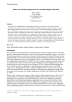 Māori and Pasifika Perspectives of Australian Higher Education