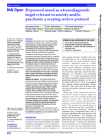 Depressed mood as a transdiagnostic target relevant to anxiety and/or psychosis: a scoping review protocol