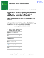 Implementing multilingual pedagogy in Finnish ECEC groups - from monolingual practices towards more systematic approaches