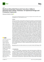 Hardware-Described Nanoscale Carry-Save Adder in Quantum-Dot Cellular Automata: An Optimised Design and Evaluation Framework