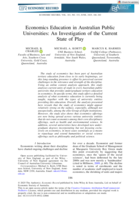 Economics Education in Australian Public Universities: An Investigation of the Current State of Play