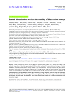 Benthic bioturbations weaken the stability of blue carbon storage
