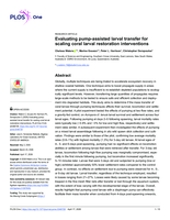 Evaluating pump-assisted larval transfer for scaling coral larval restoration interventions