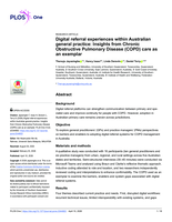 Digital referral experiences within Australian general practice: Insights from Chronic Obstructive Pulmonary Disease (COPD) care as an exemplar