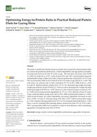 Optimising Energy-to-Protein Ratio in Practical Reduced-Protein Diets for Laying Hens