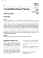 School library professionals' perspectives on current and future workforce challenges