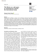 The library as a safe space in contemporary schools: An international study