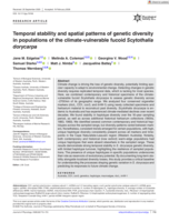 Temporal stability and spatial patterns of genetic diversity in populations of the climate-vulnerable fucoid Scytothalia dorycarpa