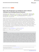 Emic–Etic Perspectives on Southeast Asian Cultural Attitudes Surrounding Human Remains