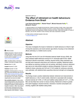The effect of retirement on health behaviours: Evidence from Brazil