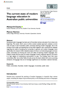 The current state of modern language education in Australian public universities