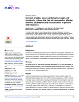 Current practice in prescribing footwear and insoles to reduce the risk of neuropathic plantar forefoot ulceration and re-ulceration in people with diabetes