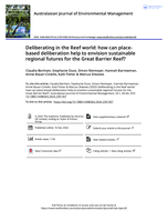 Deliberating in the Reef world: how can place-based deliberation help to envision sustainable regional futures for the Great Barrier Reef?