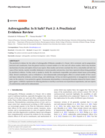 Ashwagandha: Is It Safe? Part 2: A Preclinical Evidence Review