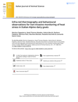 Infra-red thermography and behavioural observations for non-invasive monitoring of heat stress in Italian Alpine dairy goats