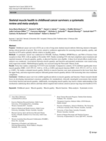 Skeletal muscle health in childhood cancer survivors: a systematic review and meta-analysis