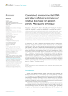 Correlated environmental DNA and electrofished estimates of relative biomass for golden perch, Macquaria ambigua