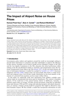 The Impact of Airport Noise on House Prices