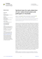 Sentinel trees for early detection of non-native forest pests and pathogens in Australia
